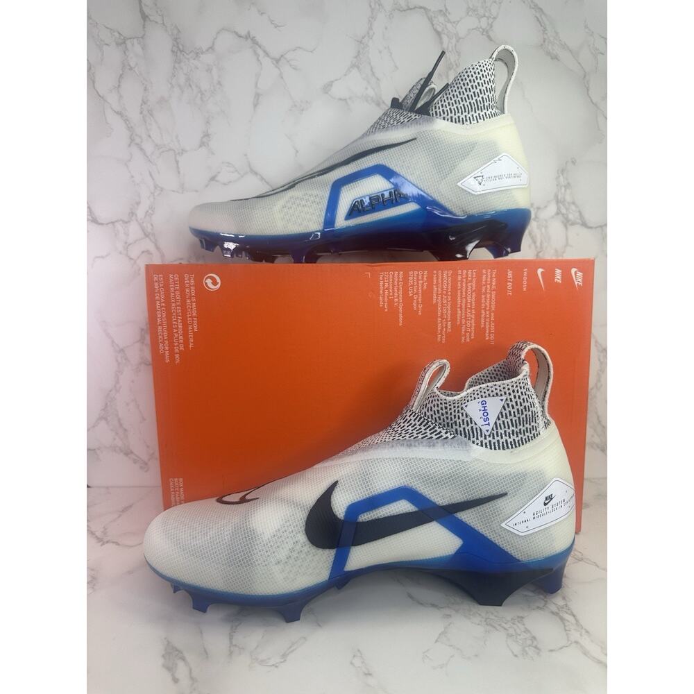 Men's Nike Alpha Menace Elite 3 Ghost White Football Cleats CT6648-102 Size 11
